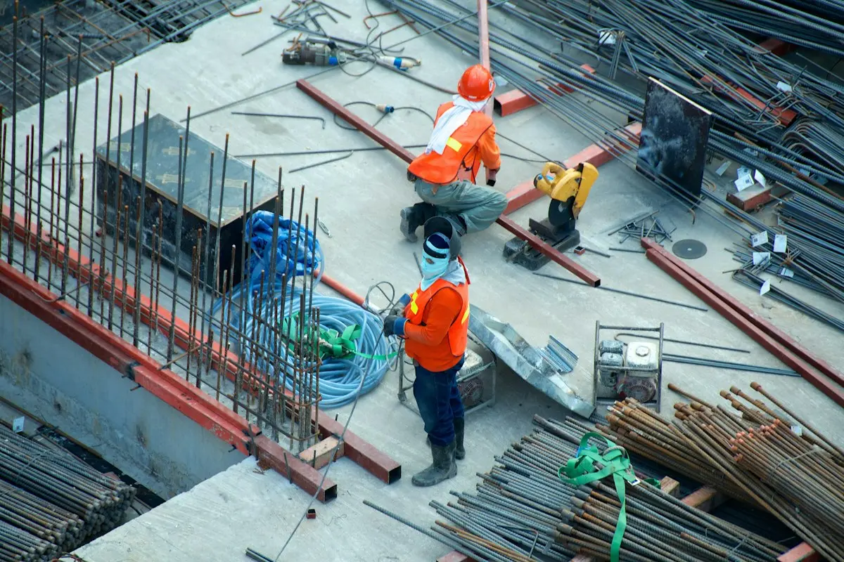 Construction site structural worksite